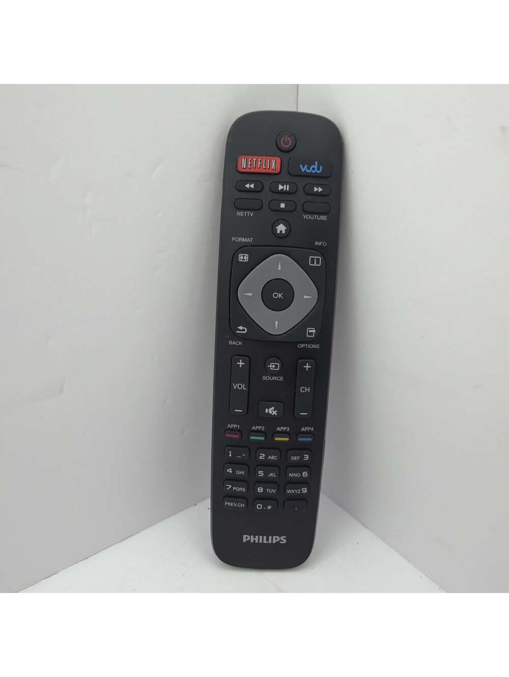 PHILIPS SF308 Smart TV Remote Control OEM Netflix Vudu Buttons Tested